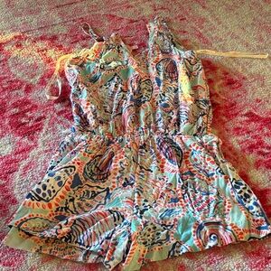 Lilly Pulitzer Multicolor Patterned Romper